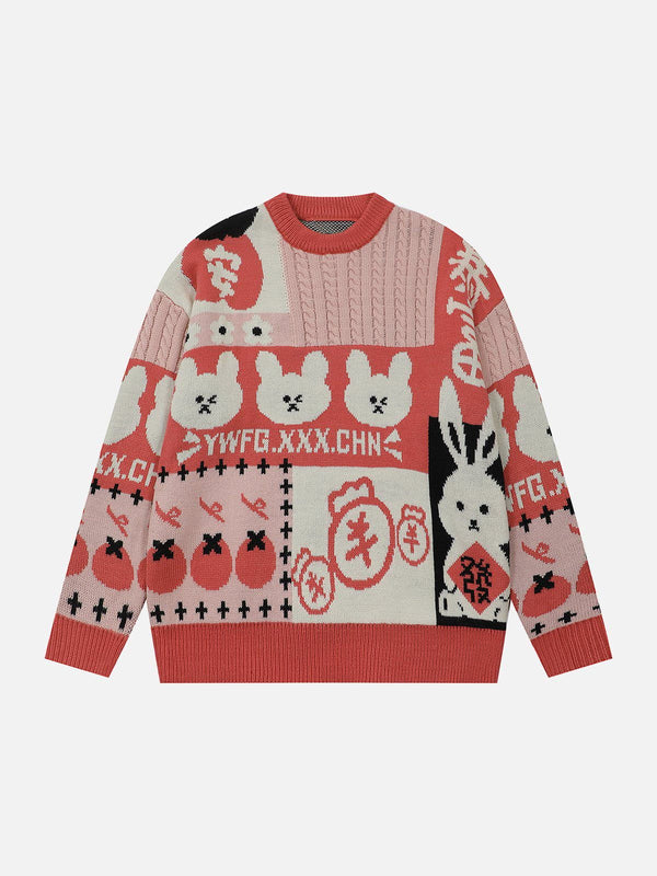 AlanBalen® - Cartoon Embroidery Sweater AlanBalen