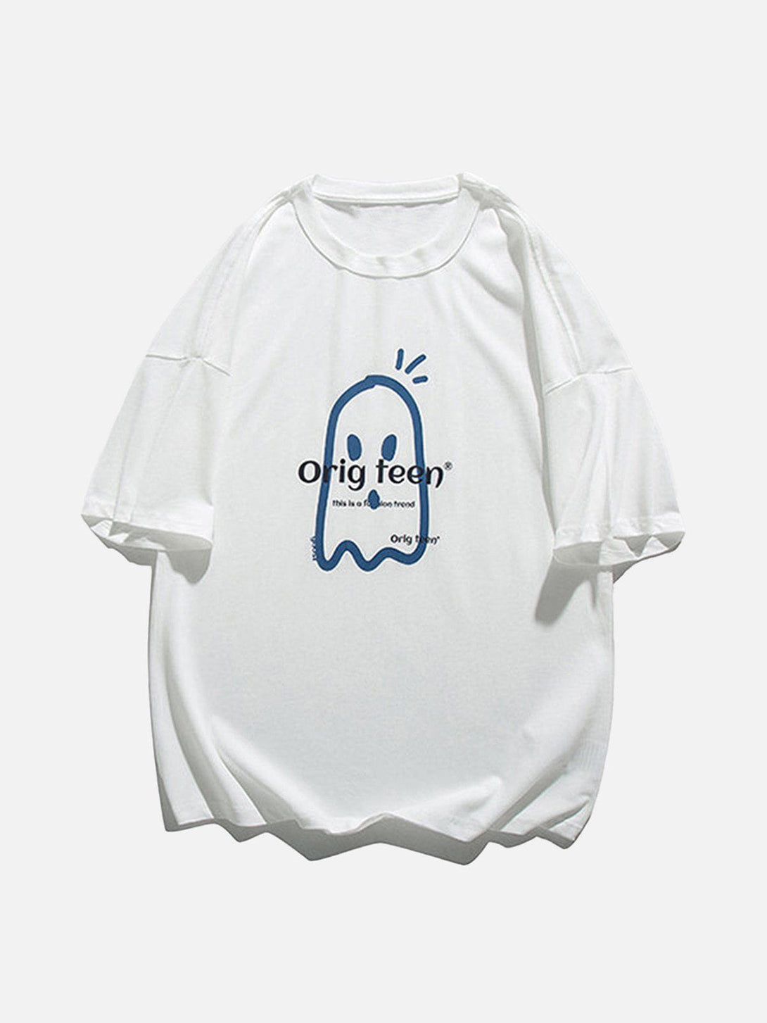 AlanBalen® - Cartoon Ghost Print Tee AlanBalen