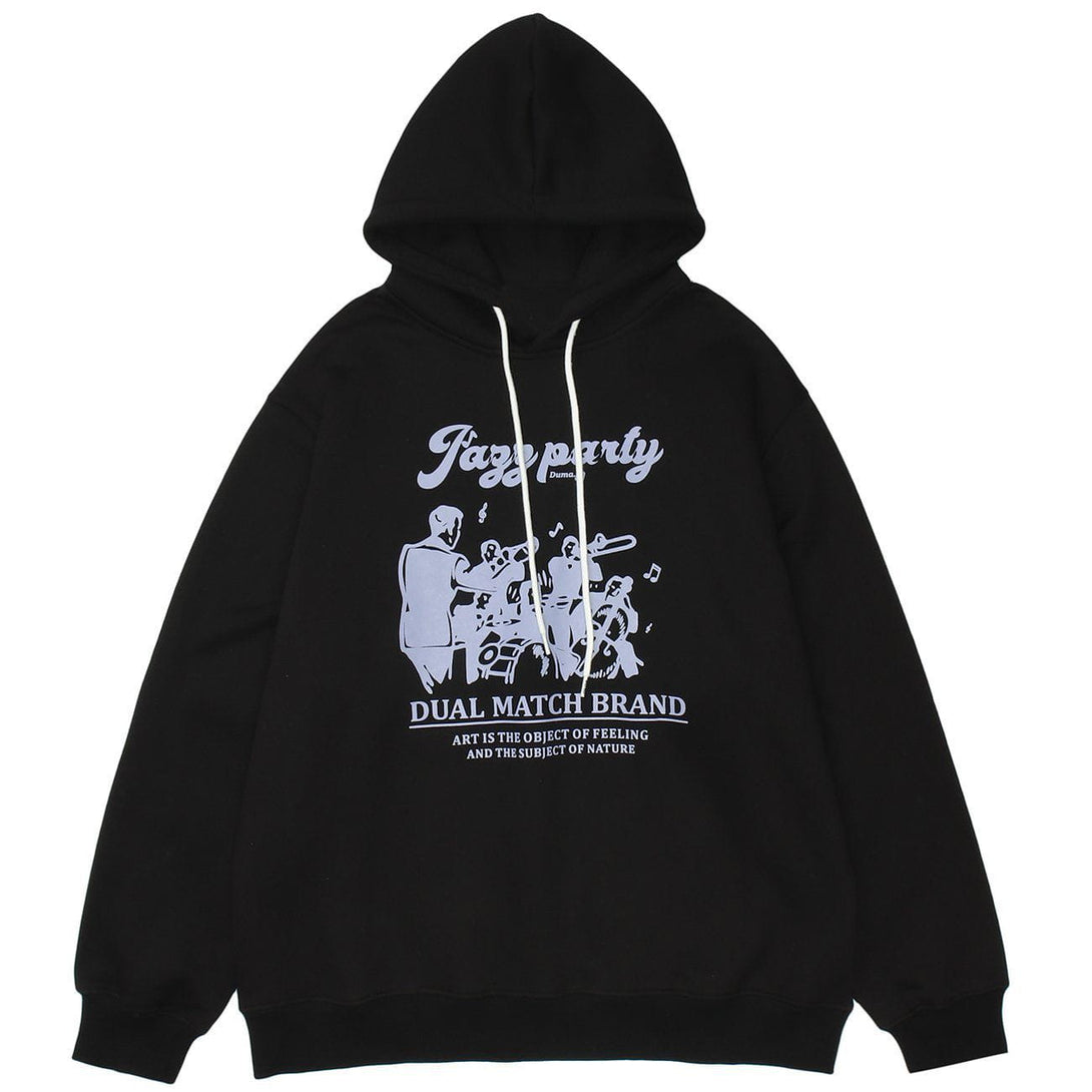 AlanBalen® - Cartoon Letter Print Hoodie AlanBalen