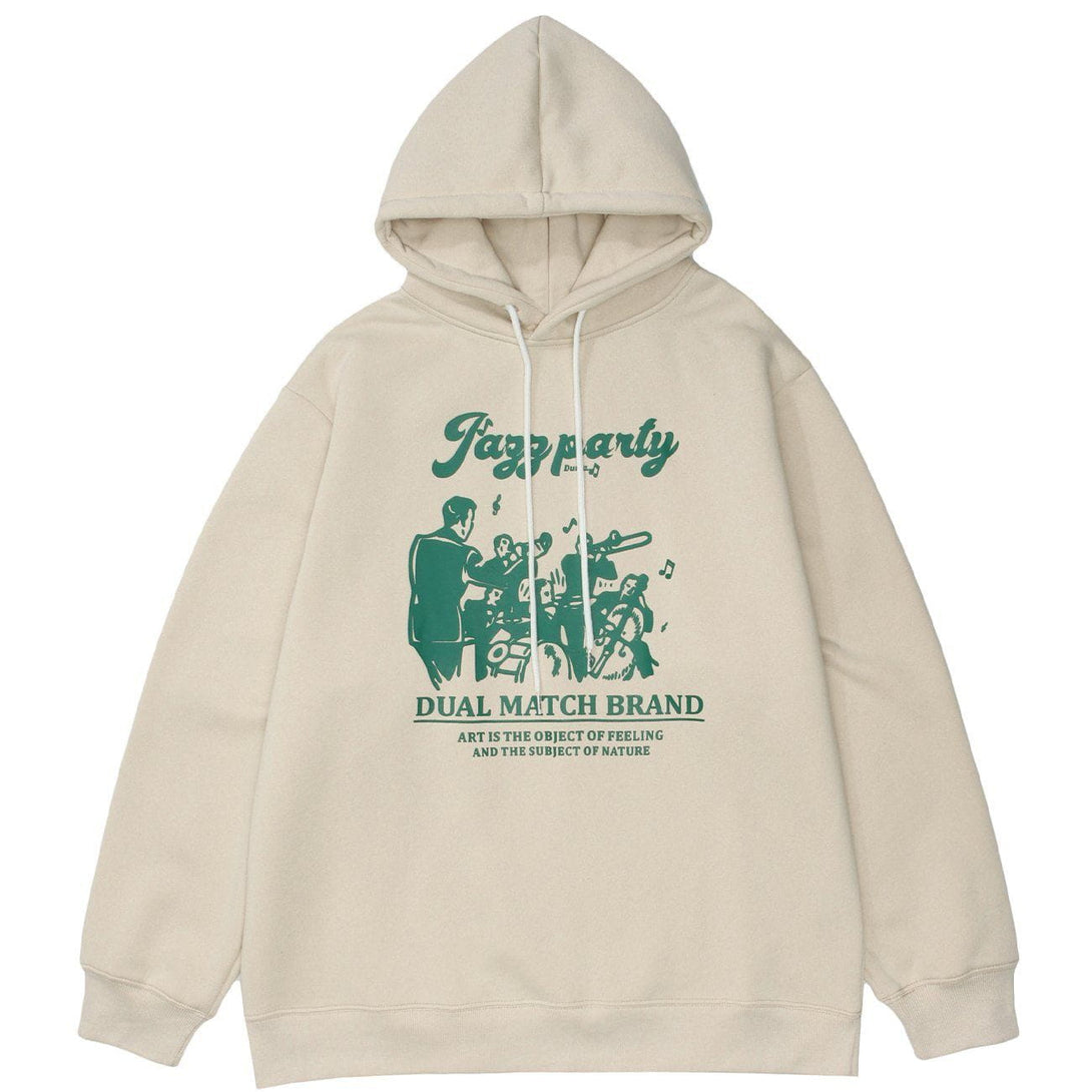 AlanBalen® - Cartoon Letter Print Hoodie AlanBalen