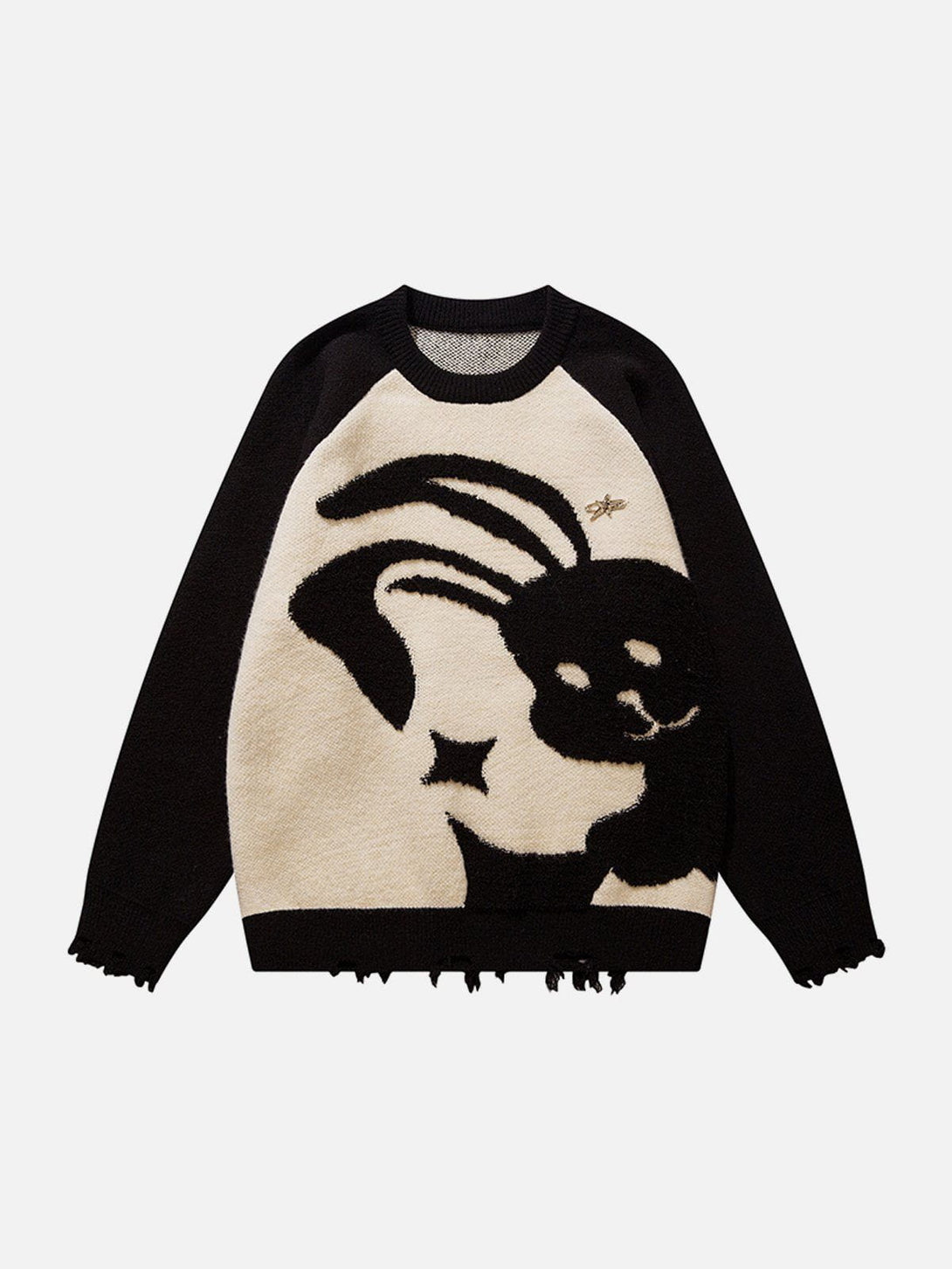 AlanBalen® - Cartoon Rabbit Embroidery Sweater AlanBalen