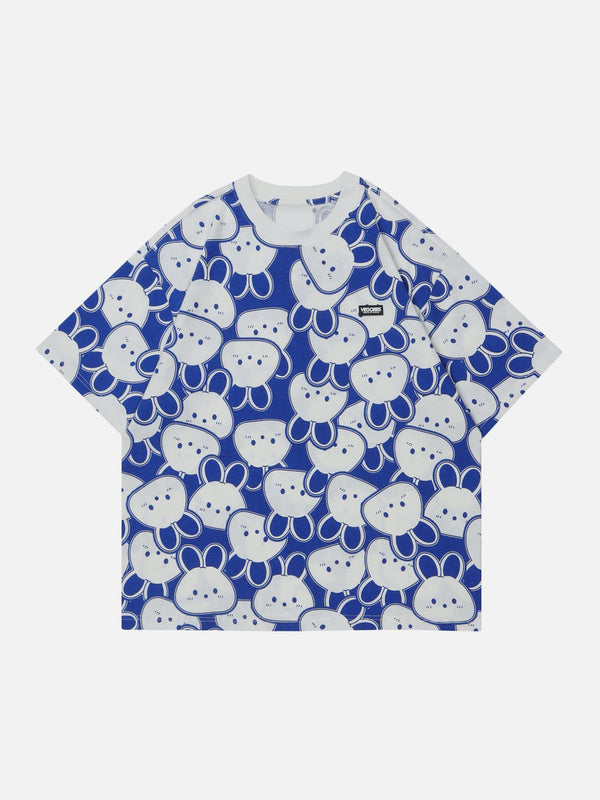 AlanBalen® - Cartoon Rabbit Print Tee AlanBalen