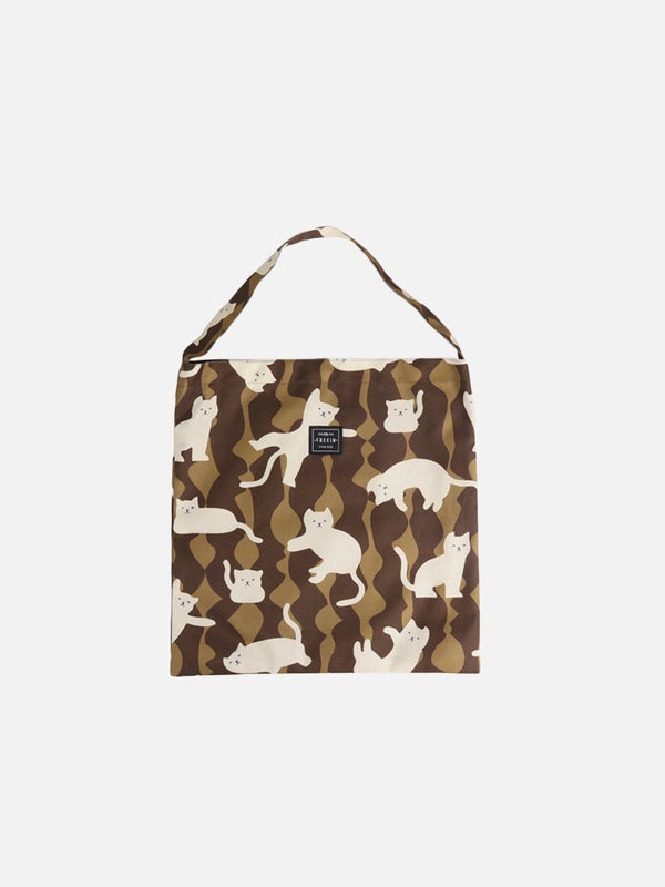 AlanBalen® - Cat Print Canvas Shoulder Bag Bag AlanBalen