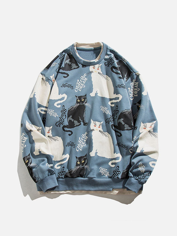 AlanBalen® - Cat Print Sweatshirt AlanBalen