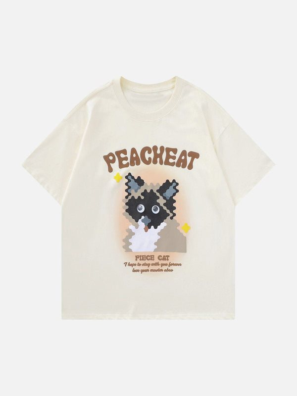 AlanBalen® - Cat Print Tee AlanBalen