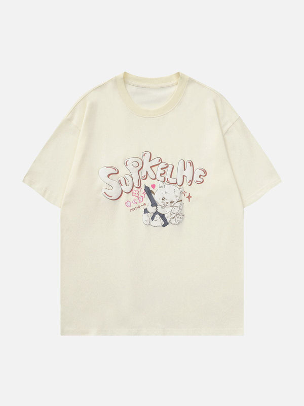 AlanBalen® - Cat Print Tee AlanBalen