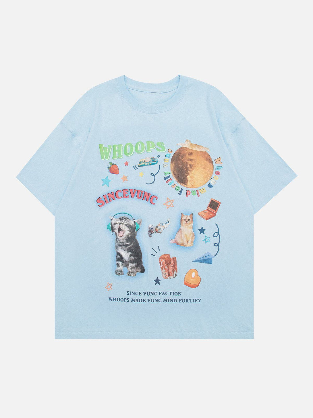 AlanBalen® - Cats Picture Puzzle Print Tee AlanBalen