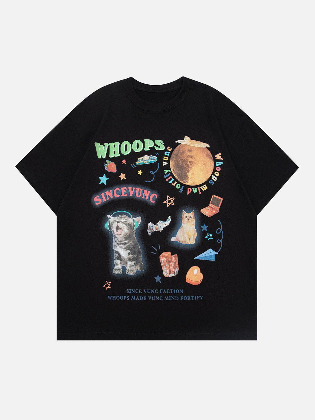 AlanBalen® - Cats Picture Puzzle Print Tee AlanBalen