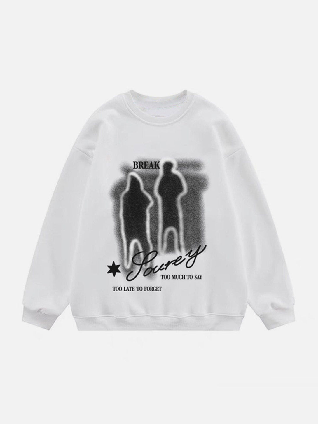 AlanBalen® - Character Letter Print Sweatshirt AlanBalen