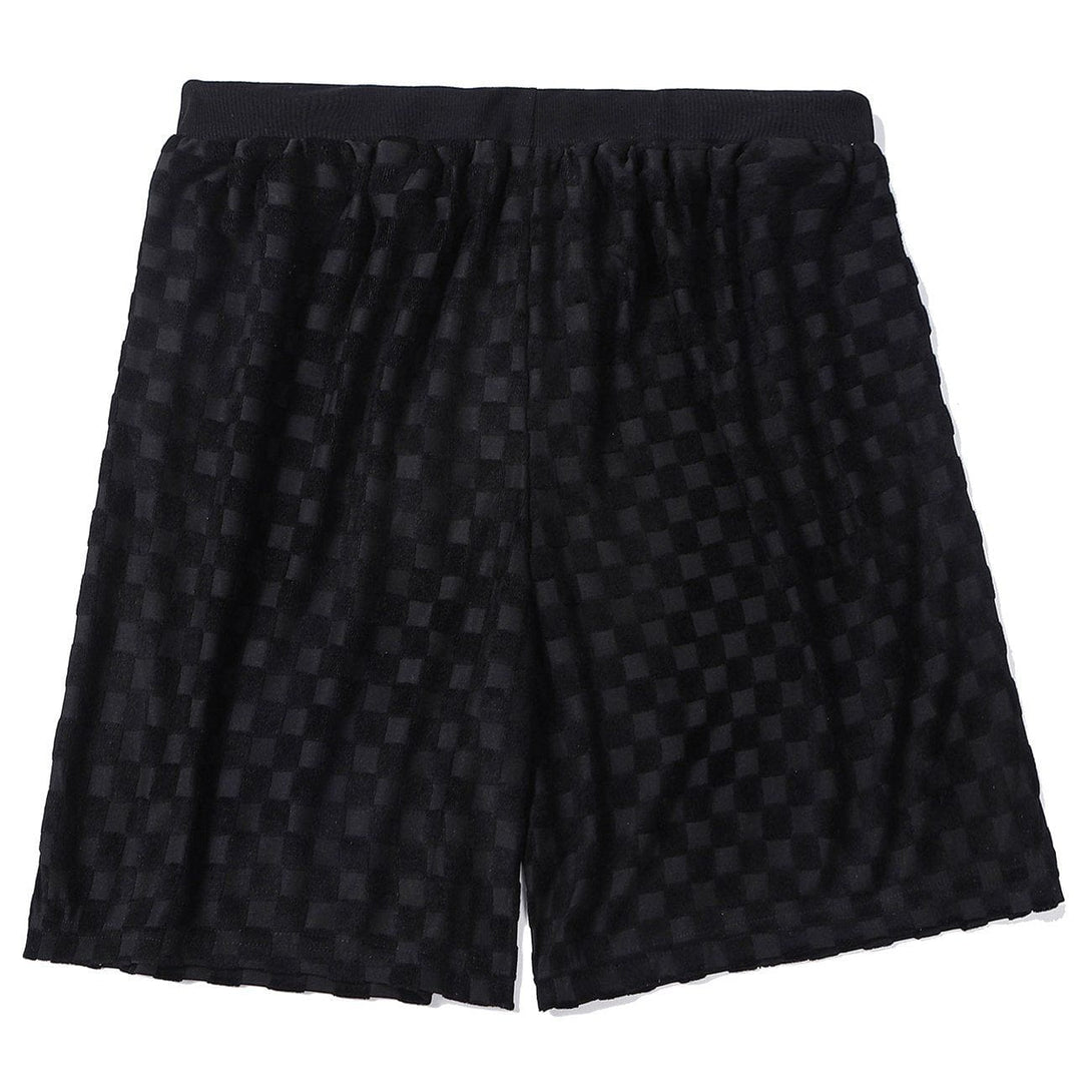 AlanBalen® - Check Drawstring Lounge Shorts AlanBalen