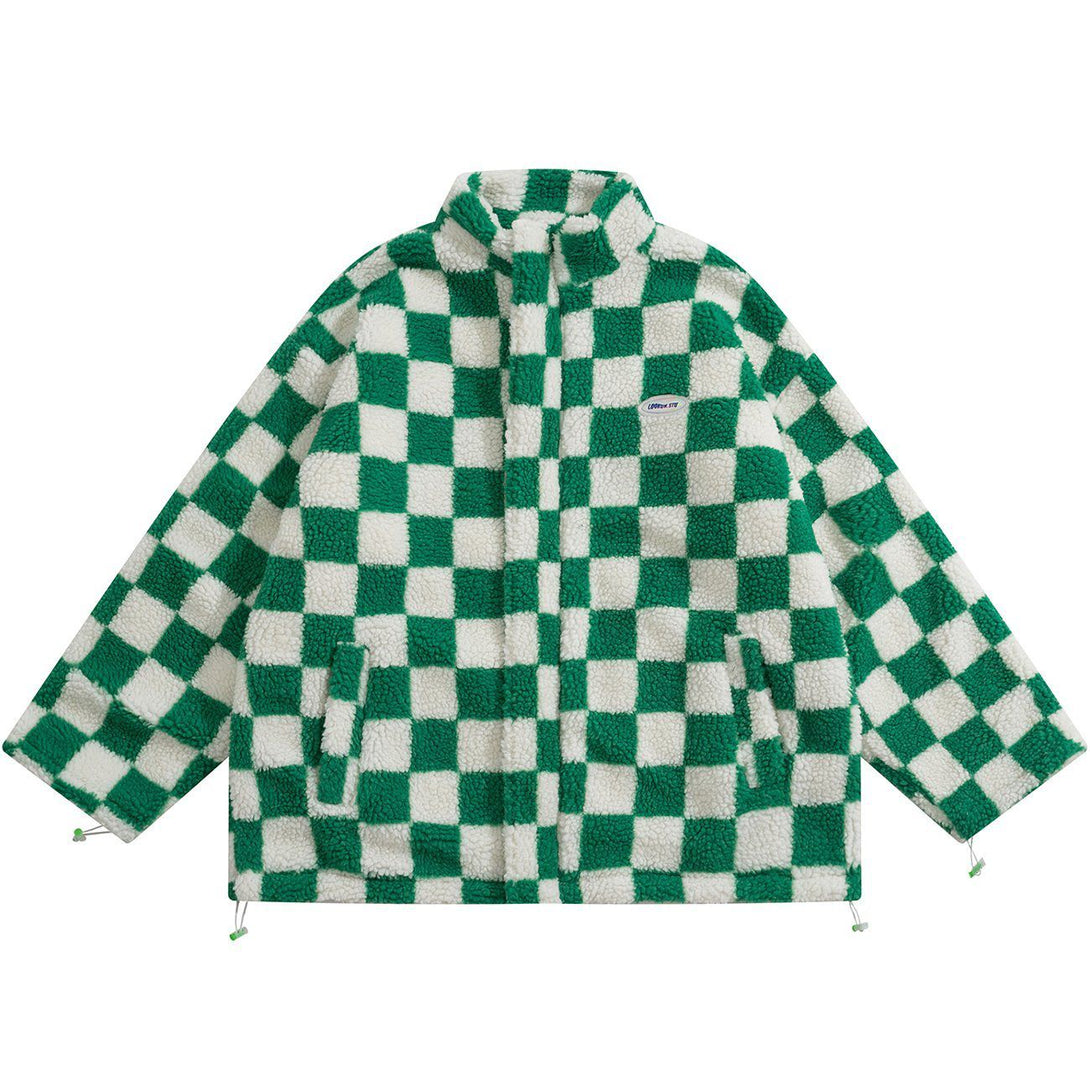AlanBalen® - Checkerboard Double-sided Winter Coat AlanBalen