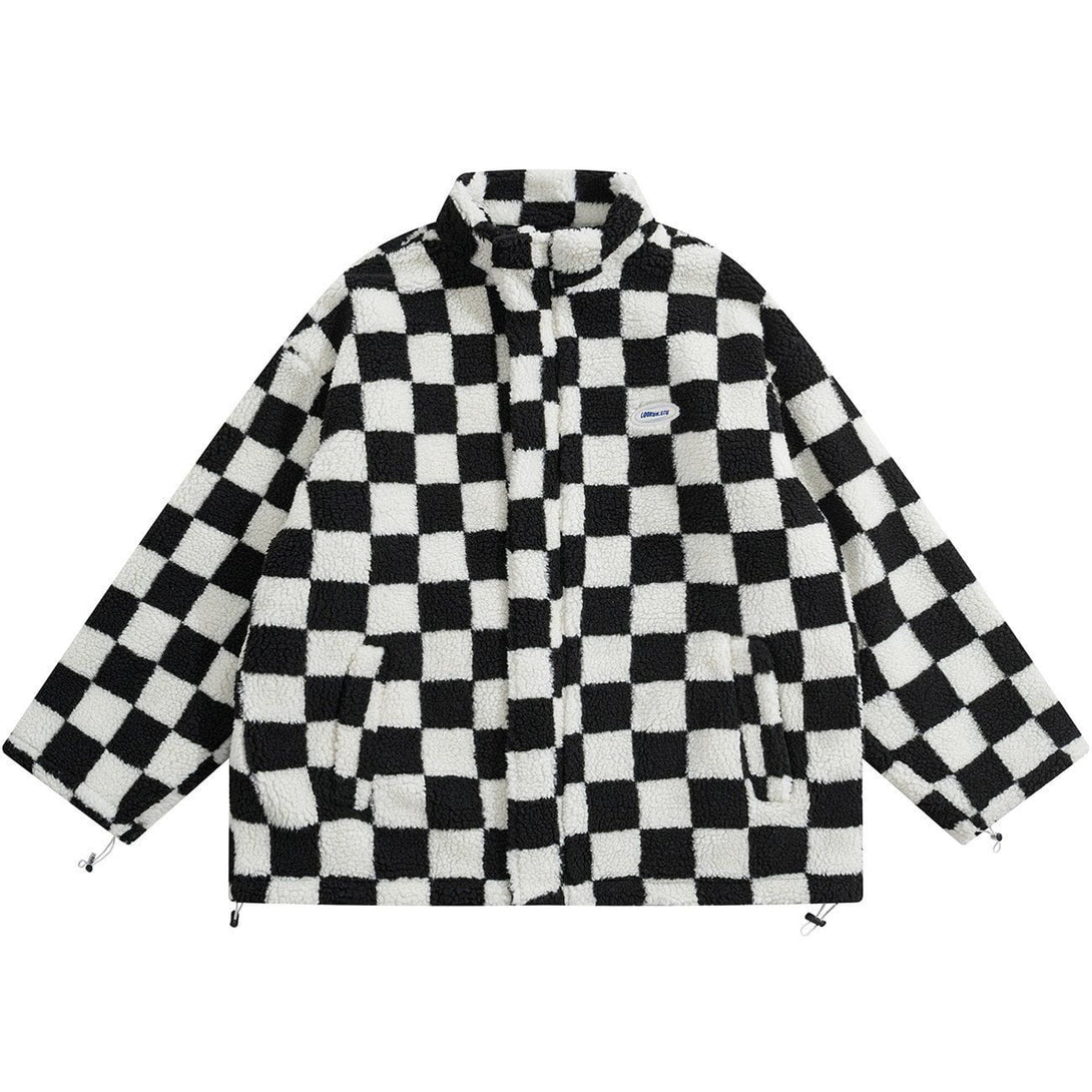 AlanBalen® - Checkerboard Double-sided Winter Coat AlanBalen