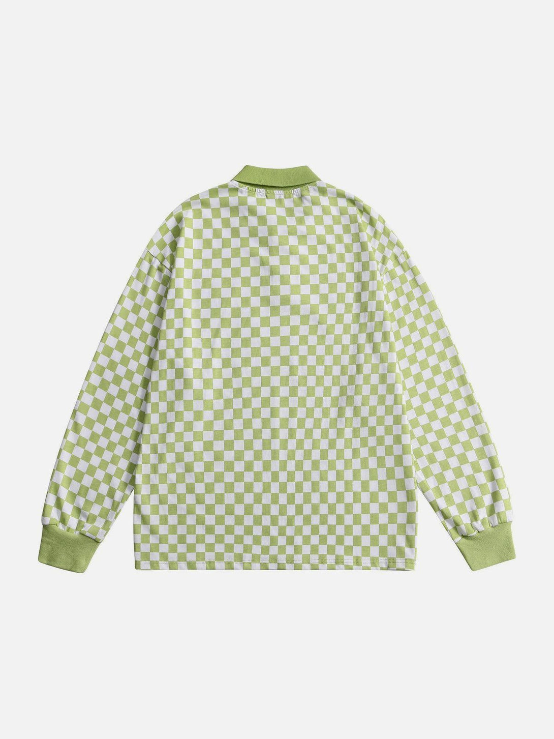 AlanBalen® - Checkerboard Patch Embroidered Sweatshirt AlanBalen