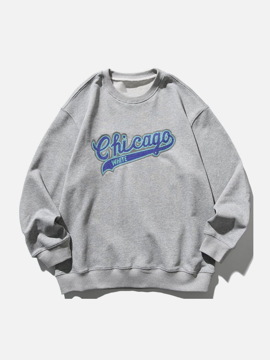 AlanBalen® - Chest Letter Embroidery Sweatshirt AlanBalen