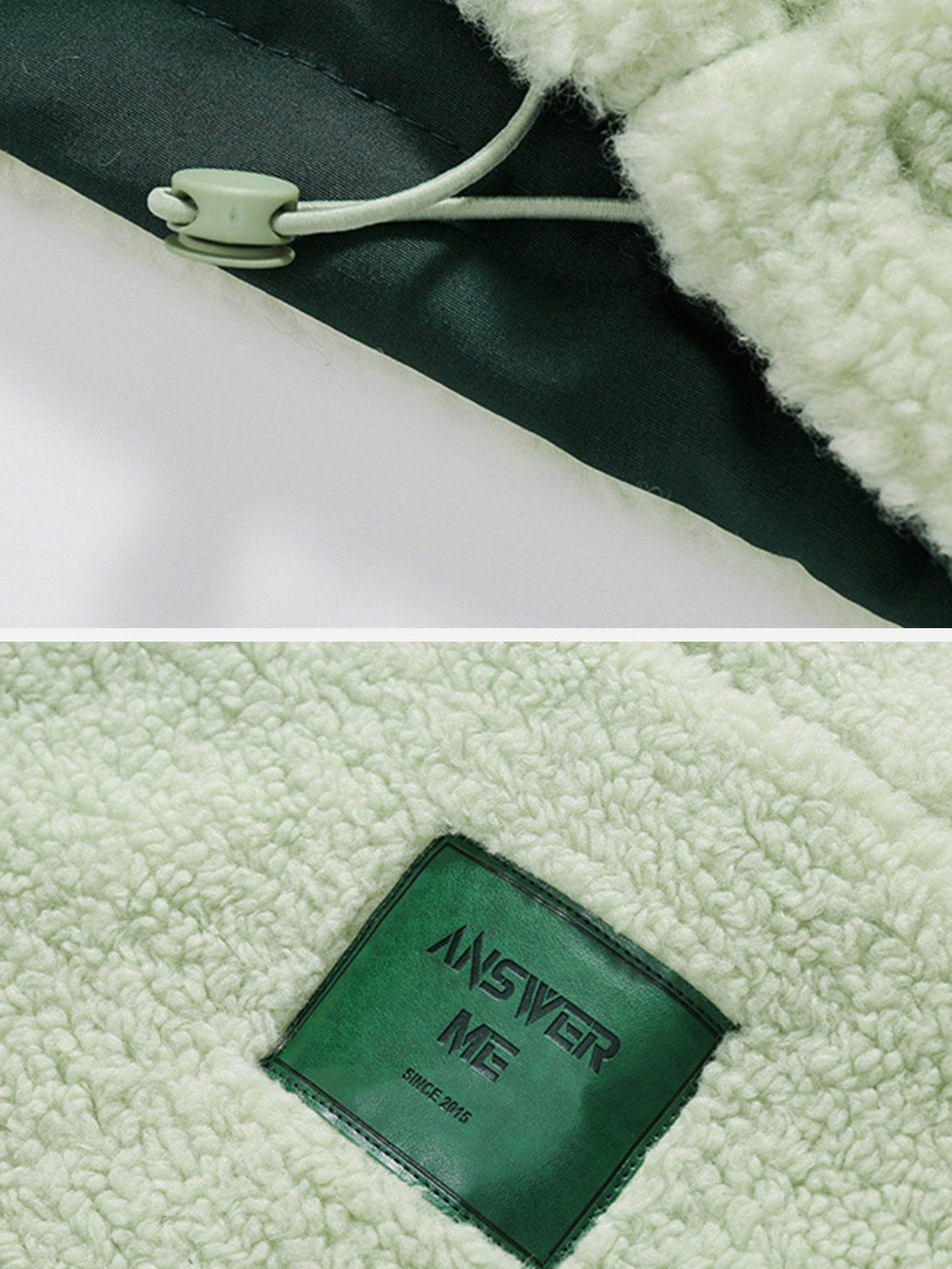 AlanBalen® - Chest Pocket Decoration Reversible Sherpa Jacket AlanBalen