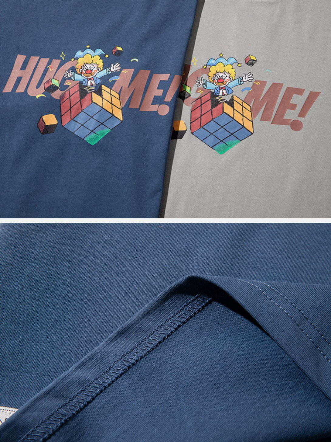 AlanBalen® - Clown Rubik's Cube Print Tee AlanBalen