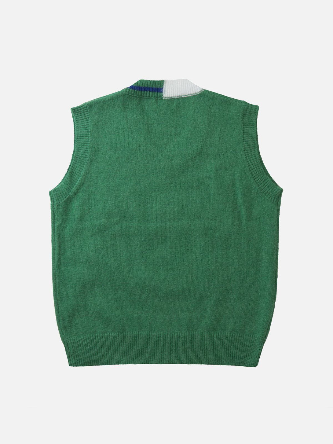 AlanBalen® - Colorblock Line Letter Sweater Vest AlanBalen