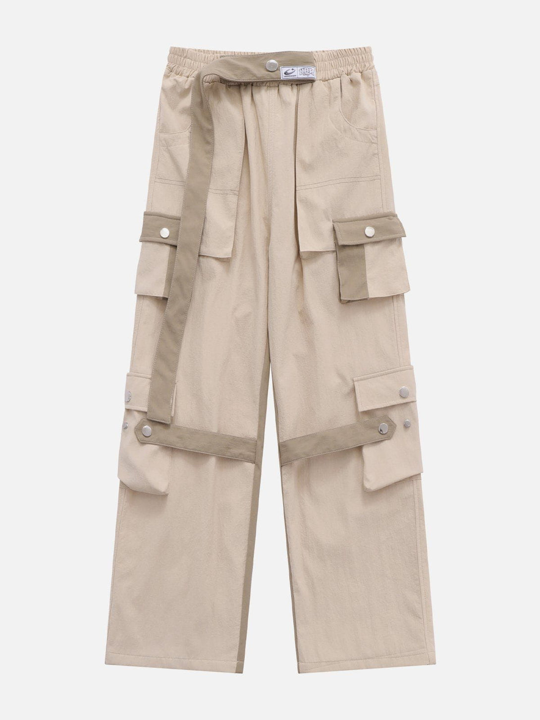 AlanBalen® - Contrast Multi-Pocket Cargo Pants AlanBalen