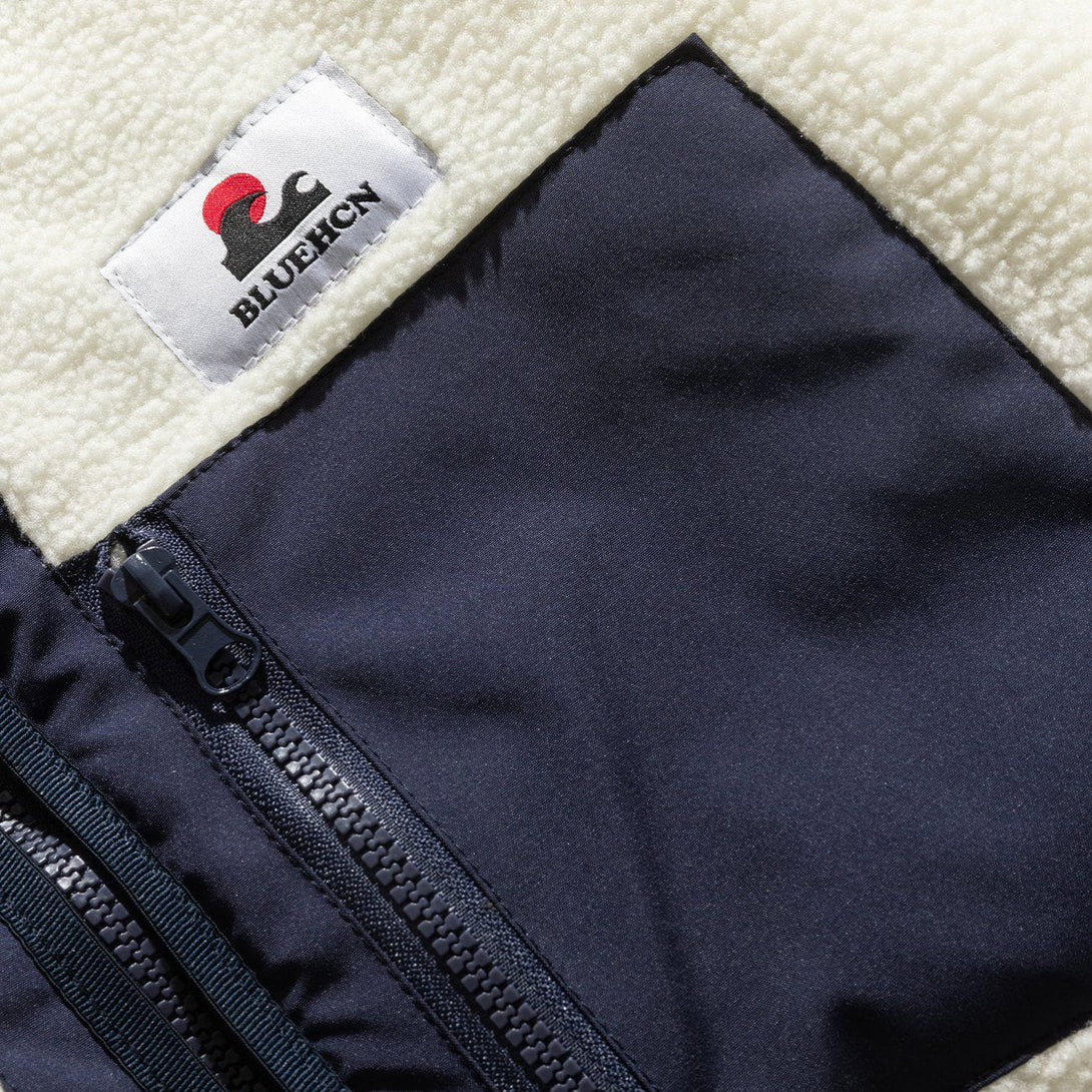AlanBalen® - Contrast Multi-Pocket Sherpa Winter Coat AlanBalen
