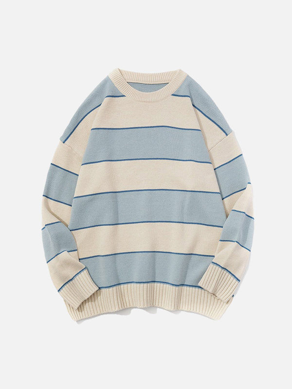 AlanBalen® - Contrast Stripe Knit Sweater AlanBalen