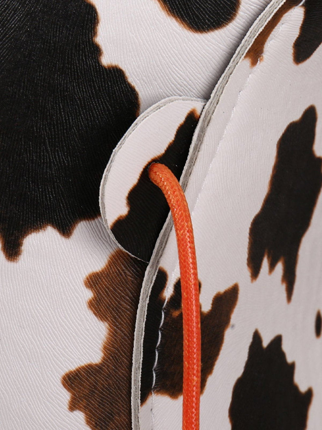 AlanBalen® - Cow Print Drawstring PU Leather Hat AlanBalen