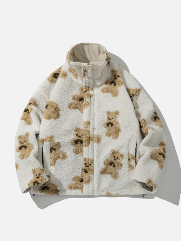 AlanBalen® - Cute Bear Reversible Sherpa Coat AlanBalen