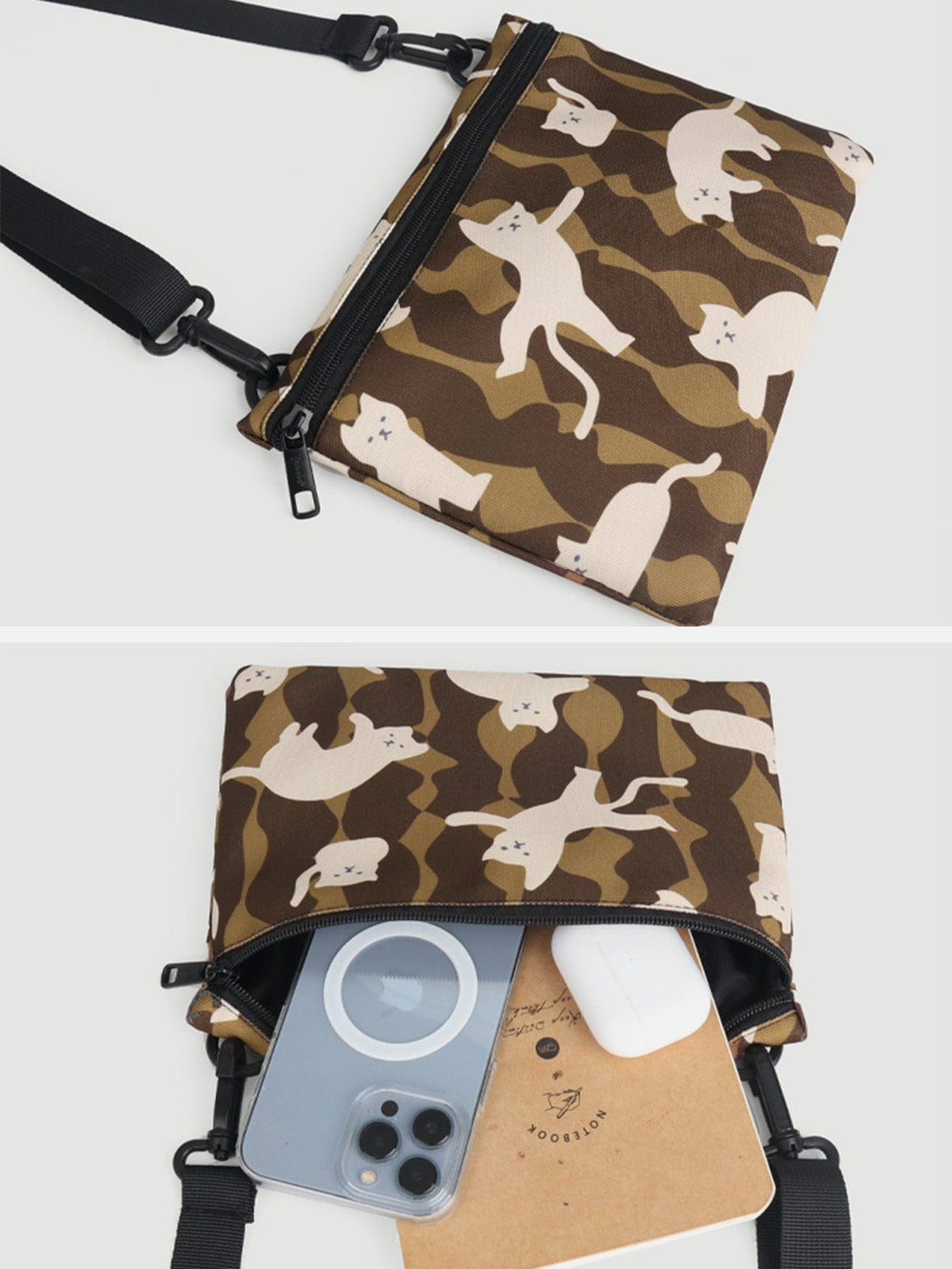 AlanBalen® - Cute Cat Print Crossbody Bag AlanBalen