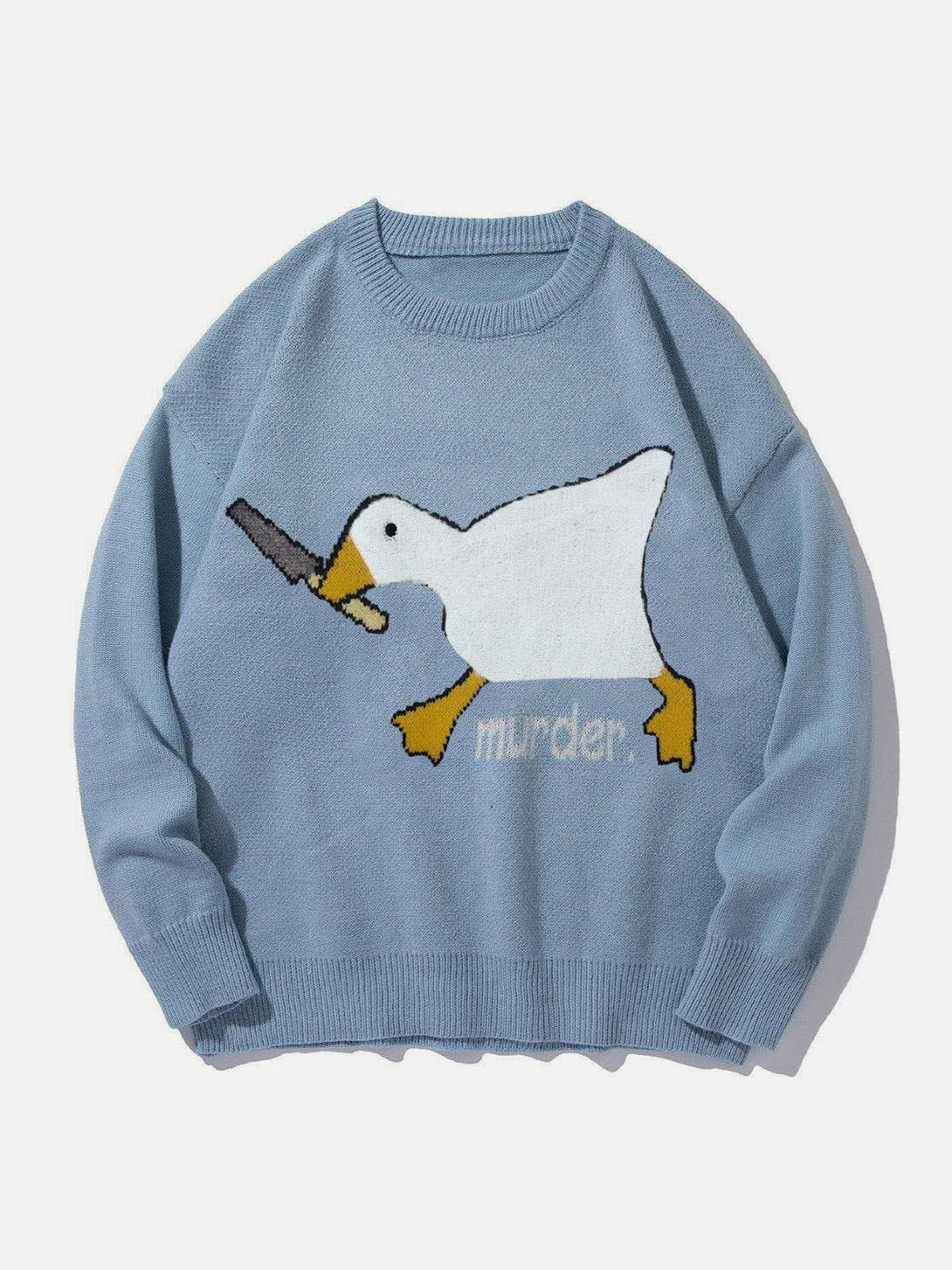 AlanBalen® - Cute Murder Goose Pattern Knit Sweater AlanBalen