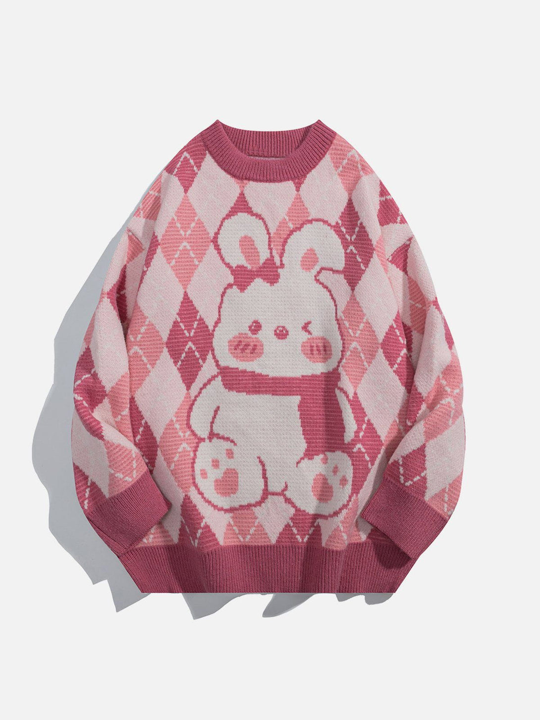 AlanBalen® - Cute Rabbit Rhombus Patchwork Sweater AlanBalen