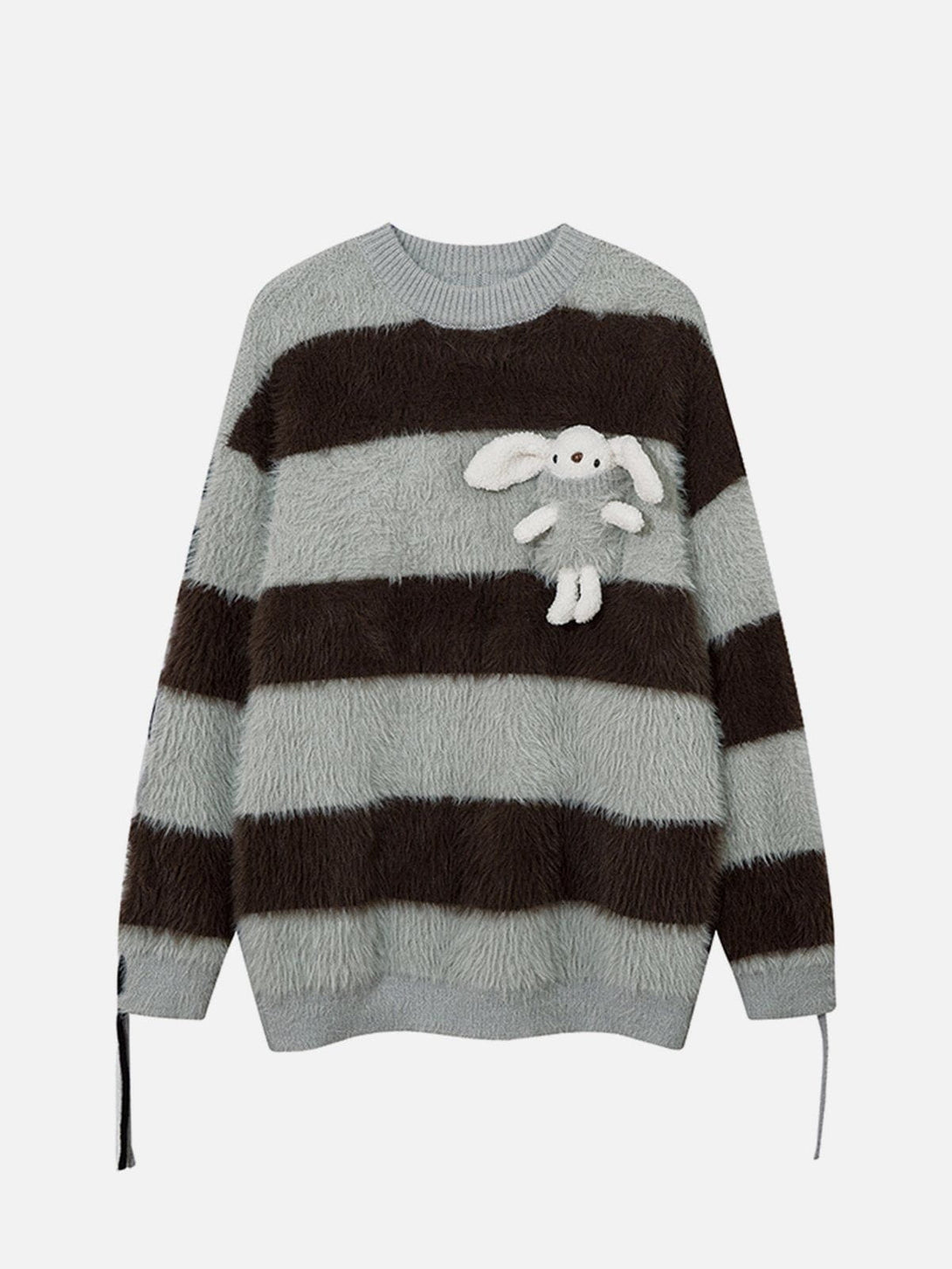 AlanBalen® - Cute Rabbit Stripe Mohair Sweater AlanBalen