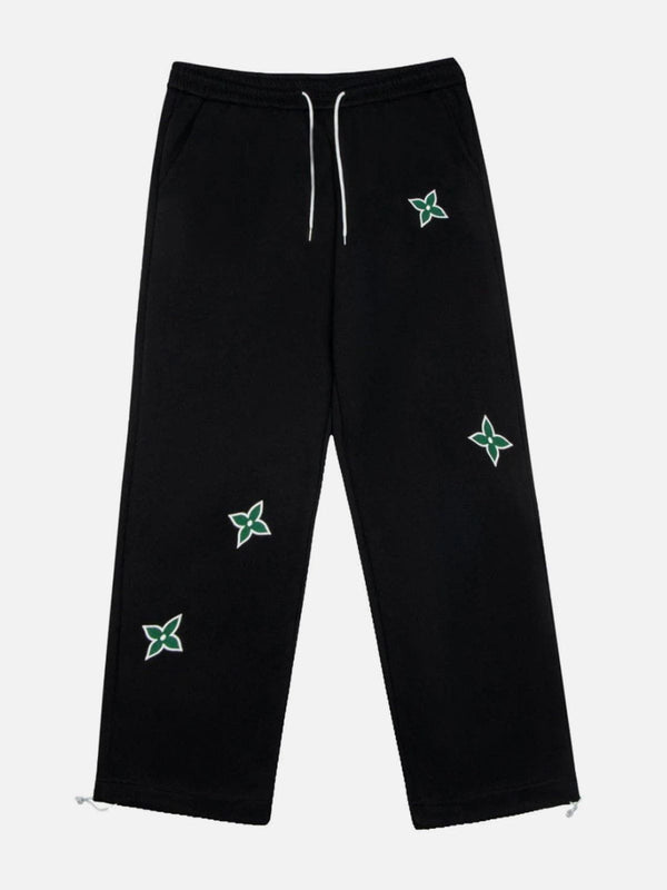 AlanBalen® - Dart Embroidered Drawstring Pants AlanBalen