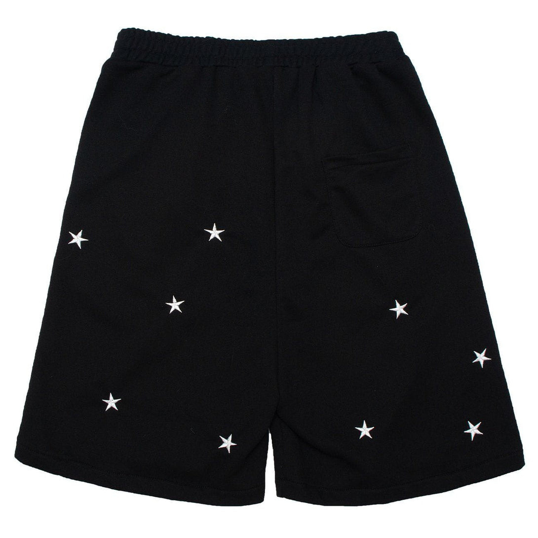 AlanBalen® - Deformed Letter Drawstring Shorts AlanBalen