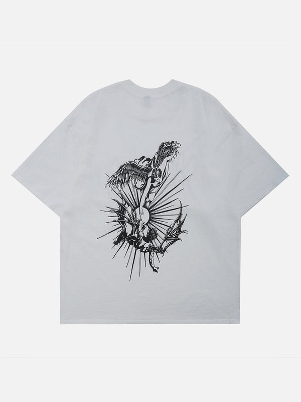 AlanBalen® - Devil Angel Graphic Tee AlanBalen