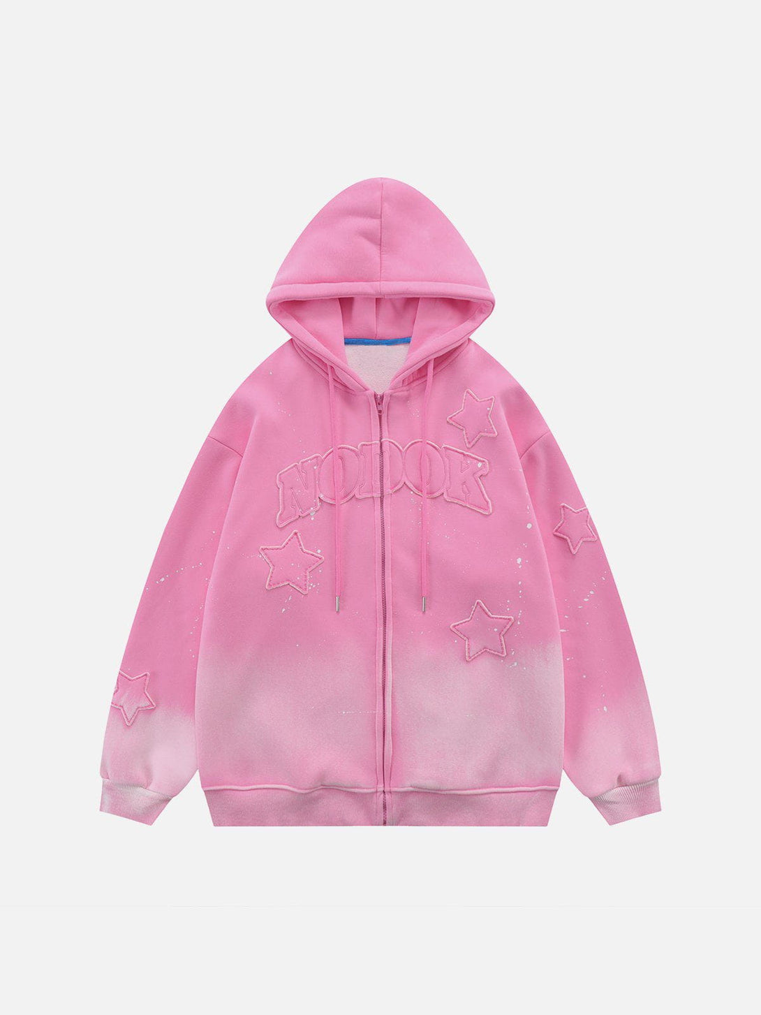 AlanBalen® - Distressed Gradient Applique Stars Hoodie AlanBalen