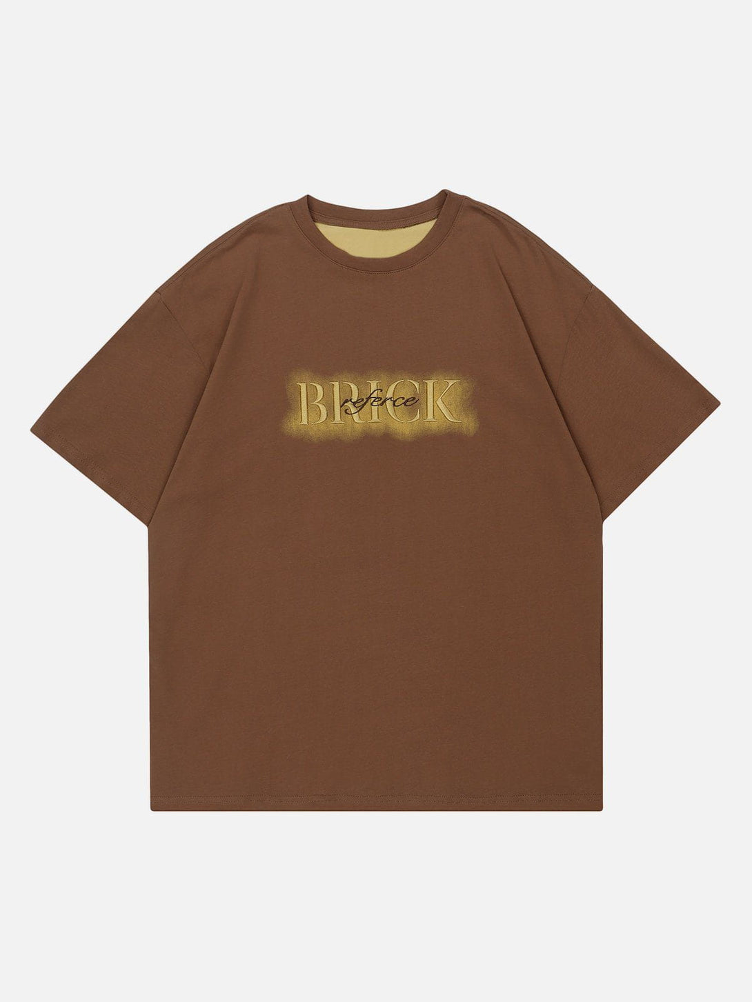 AlanBalen® - Distressed Letter Embroidery Tee AlanBalen