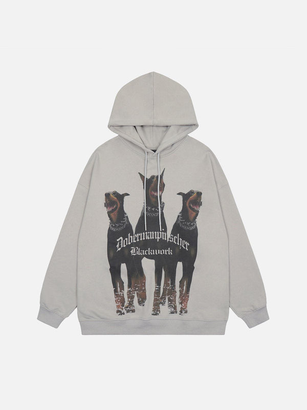 AlanBalen® - Doberman Print Hoodie AlanBalen