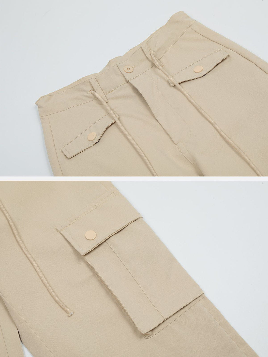 AlanBalen® - Drawstring Multi Pocket Cargo Pants AlanBalen