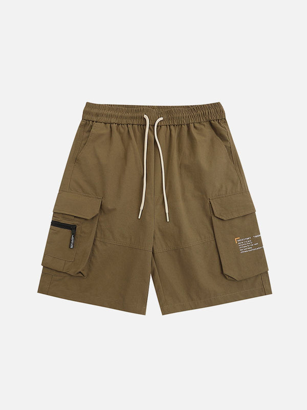 AlanBalen® - Drawstring Multi-Pocket Shorts AlanBalen