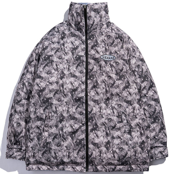 AlanBalen® - Dyed and Embroidered Reversible Winter Coat AlanBalen