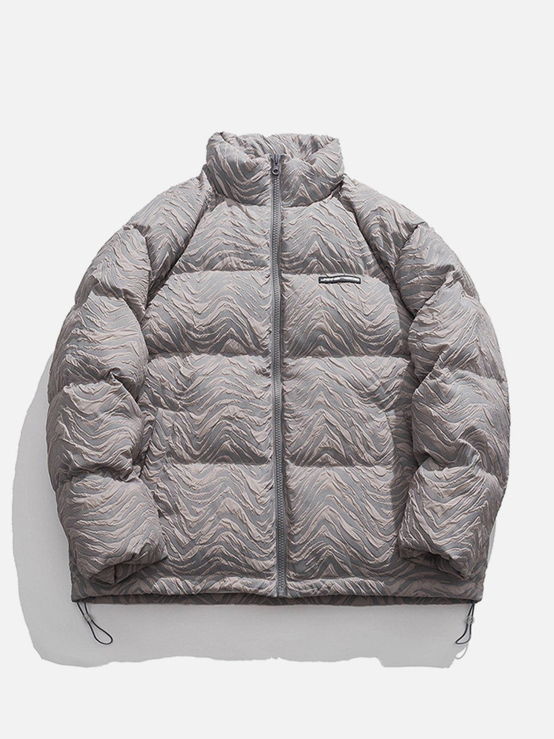 AlanBalen® - Embossed Zebra Pattern Winter Coat AlanBalen