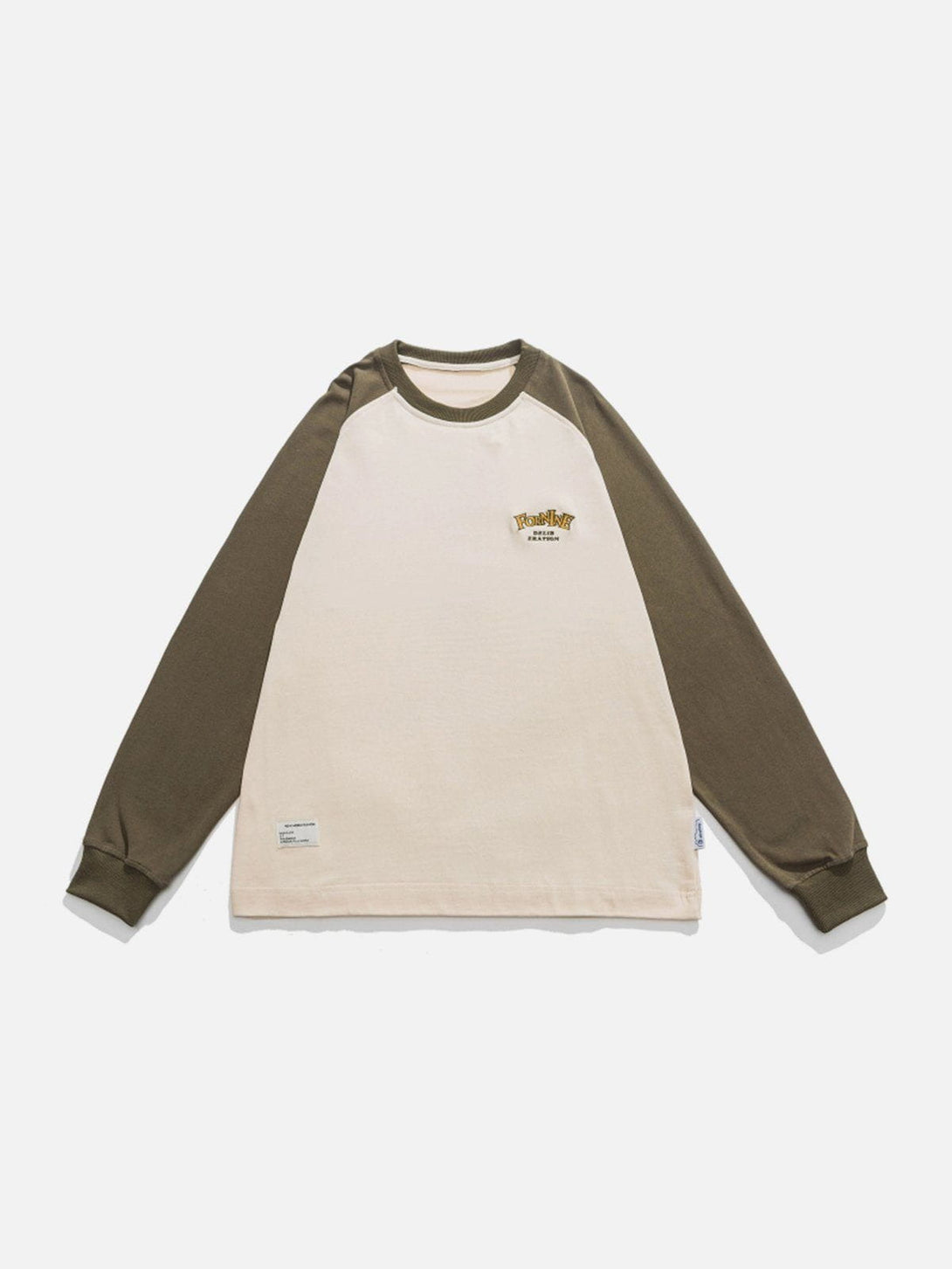 AlanBalen® - Embroidered Colour Clash Sweatshirt AlanBalen