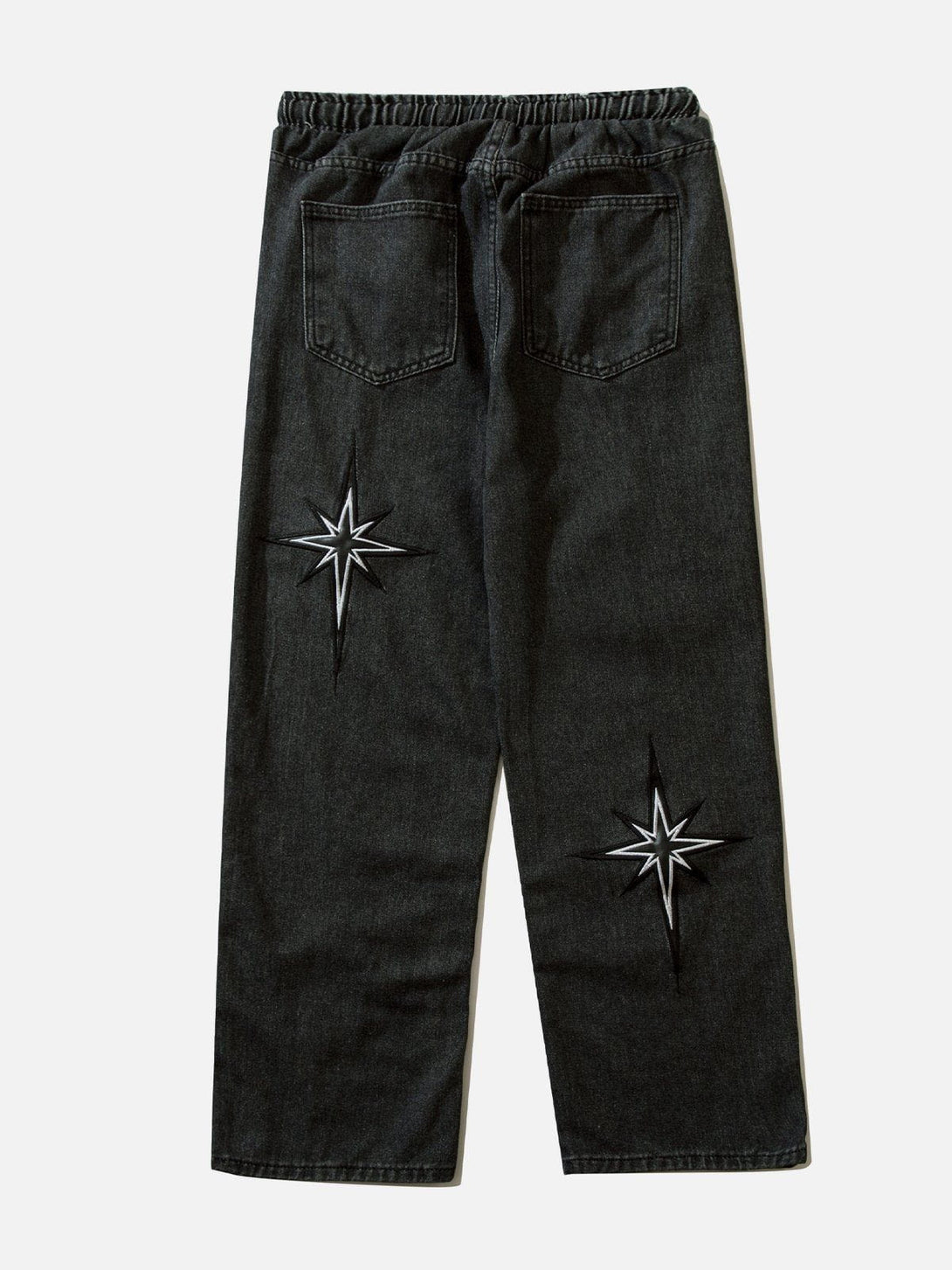 AlanBalen® - Embroidered Drawstring Jeans AlanBalen