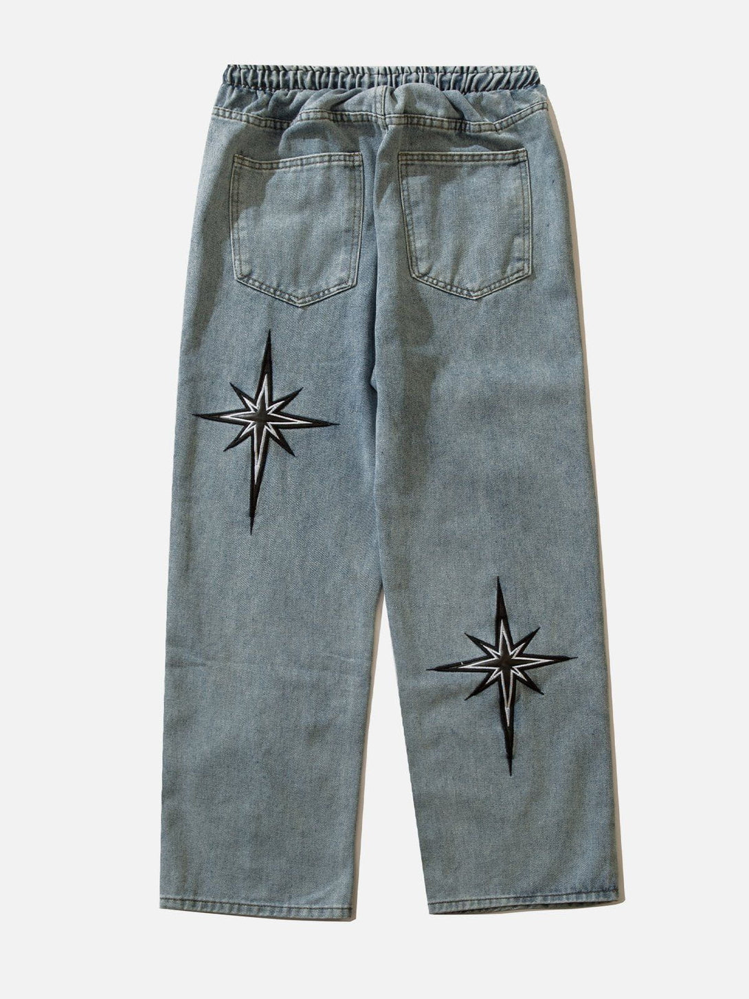 AlanBalen® - Embroidered Drawstring Jeans AlanBalen