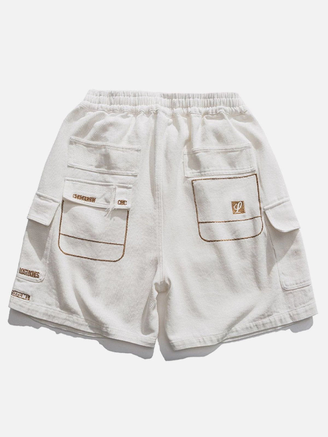 AlanBalen® - Embroidered Letter Shorts AlanBalen