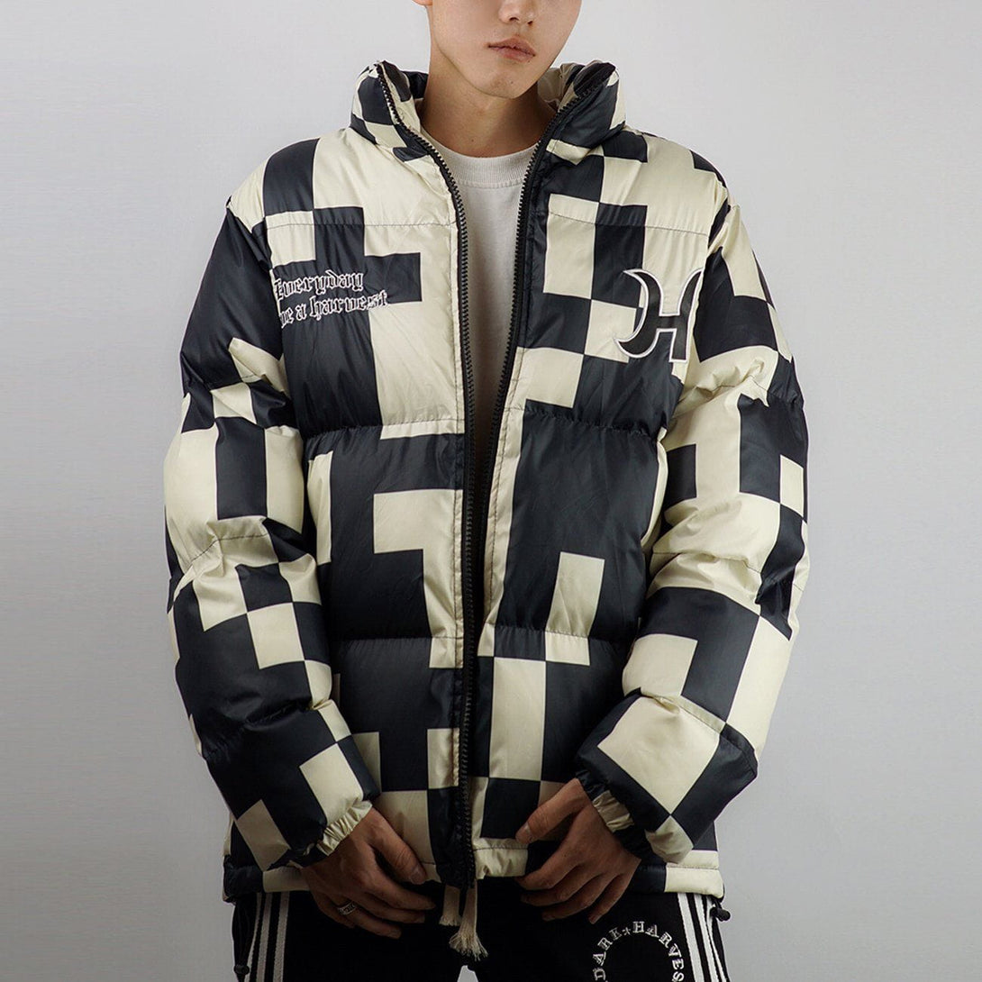 AlanBalen® - Embroidered Letters Camouflage Winter Coat AlanBalen