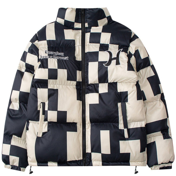 AlanBalen® - Embroidered Letters Camouflage Winter Coat AlanBalen