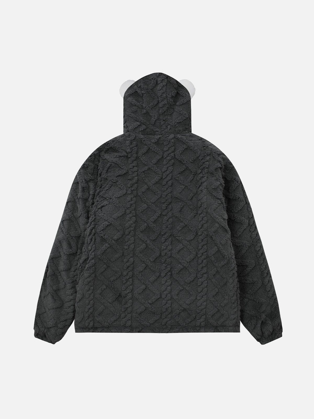 AlanBalen® - Embroidered Letters Sherpa Coat AlanBalen