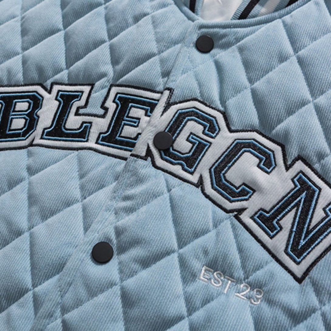 AlanBalen® - Embroidered Letters Winter Coat AlanBalen