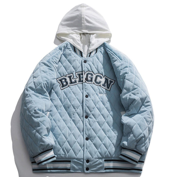 AlanBalen® - Embroidered Letters Winter Coat AlanBalen