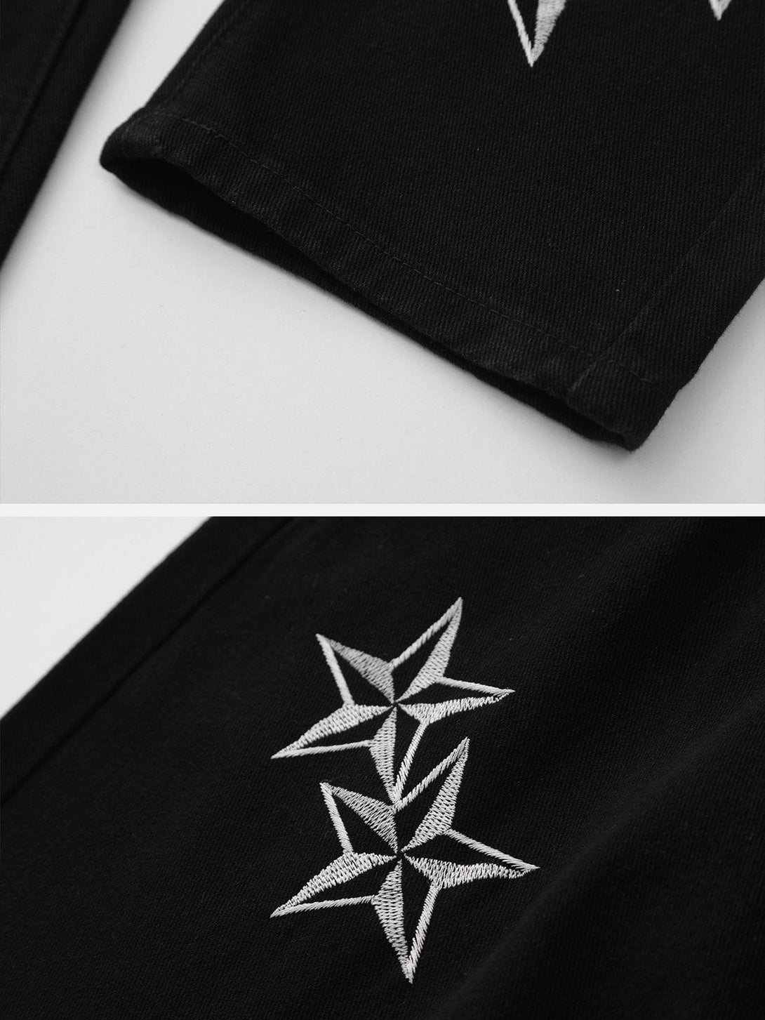 AlanBalen® - Embroidered Star Jeans AlanBalen